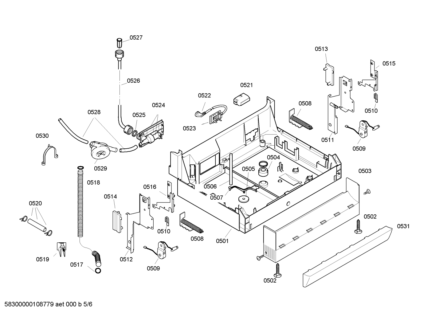 My Bosch dishwasher has stopped working. The light of the water check